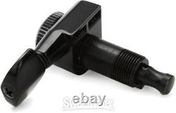 D'Addario Auto-Trim Locking Tuning Machines 6 In-line Black