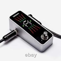D'Addario Guitar Tuner Pedal Chromatic Tuner for Guitars Bass Guitars and M