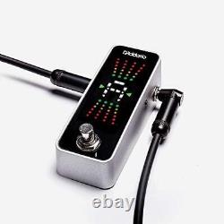 D'Addario Guitar Tuner Pedal Chromatic Tuner for Guitars Bass Guitars and M