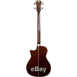 D'Angelico Premier Mott Single Cut Acoustic Bass withOnboard Preamp, Tuner Gry Blk