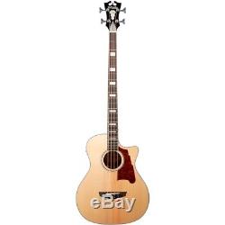 D'Angelico Premier Mott Single Cutaway Acoustic Bass withOnboard Preamp, Tuner
