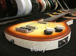 DANELECTRO LONGHORN BASS GUITAR WITH GIG BAG / COPPER BURST / UP GRADED TUNERS