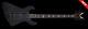 DEAN Demonator 4 Chaos 4-String BASS guitar Black Satin with CASE Grover Tuners