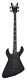 DEAN Demonator 4 Chaos 4-String BASS guitar in Black Satin Grover Tuners