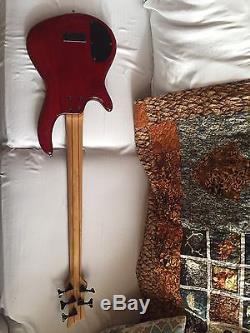 DEAN Edge 5 5-string BASS guitar Used Trans Red with Bag Grover Tuners