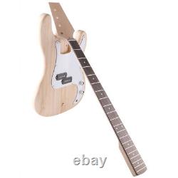 DIY PB Bass Style Beginner Guitar Kit Paulownia Body Maple Neck Poplar Laminated