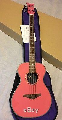 Daisy Rock acoustic electric 4 string bass guitar Left Handed Model tuner, EQ