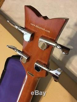 Daisy Rock acoustic electric 4 string bass guitar Left Handed Model tuner, EQ