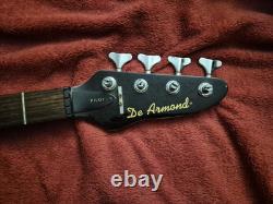 DeArmond By Guild Pilot Bass Guitar Neck 22 Frets 35 Scale RW Fretboard +Tuners