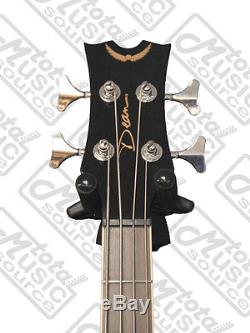 Dean 4 String Acoustic Electric Bass Classic Black FREE TUNER, CLOTH, EAB CBK P