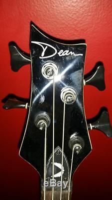 Dean Edge 09 Black 4 String Electric Bass Guitar + Strap, Soft Bag, Tuner, Pick