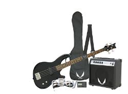 Dean Edge 09 Electric Bass Pack + Amp, bag, tuner, cord, strap, & picks E09CBKPK