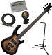 Dean Edge 2 5 String Charcoal Burst with polish cloth, stand, tuner, cable
