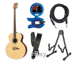 Dean Guitars EAB Acoustic-Electric Bass With Tuner, Stand, Strap And Cable