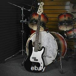 Donner DPB-510B Full Size 4 Strings Electric Bass Guitar Beginner Kit Black with