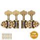 Double Bass Tuning Pegs Tuner Set Dual Tuner Plate Single Tuner German Style