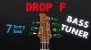 Drop F 7 String Bass Tuning Tuner