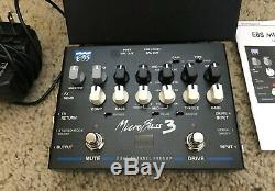 EBS MicroBass 3 2-channel Bass Guitar Preamp iWithTuner in Box