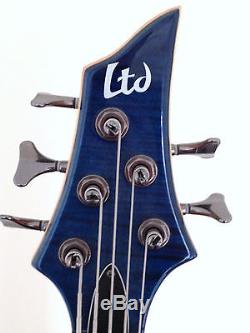 ESP B-155 5-String Bass Guitar Used withGig Bag, Strap & Tuner
