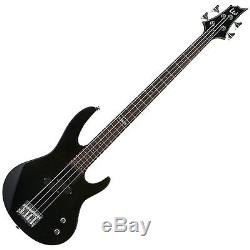 ESP LTD B-10 BLK 4 String Electric Bass Guitar Kit withGig Bag, Stand, and Tuner