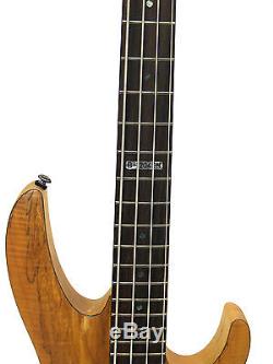 ESP LTD B-204 SM Bass Guitar Spalted Maple Top INCLUDES TUNER, CABLE, & STRAP