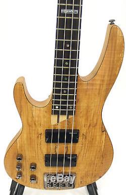 ESP LTD B-204 SM Left-Handed Bass Guitar Spalted Maple with TUNER CABLE & STRAP