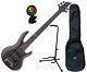 ESP LTD B-205 SM STBLKS 5 String Electric Bass with Gig Bag, Stand, and Tuner