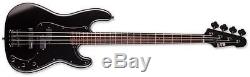ESP LTD FB-204 BLKS Bass Guitar Vintage Tuners & Black Satin Finish LFB204BLKS