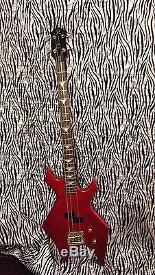 Early 80s BC Rich Warlock Bass NJ series EMG active pickups Grover tuners