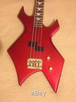 Early 80s BC Rich Warlock Bass NJ series EMG active pickups Grover tuners