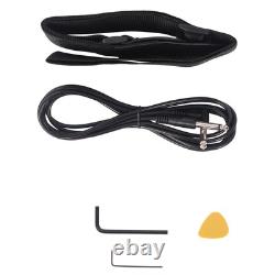 Electric Bass Guitar Tuner Wrench Tool Case Belt Pick Blue Accessories
