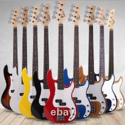 Electric Bass Guitar Tuner Wrench Tool Case Belt Pick Blue Accessories