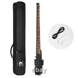 Electric travel headless bass in black color WithGig bag The world Lightest Bass