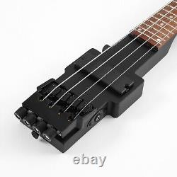 Electric travel headless bass in black color WithGig bag The world Lightest Bass