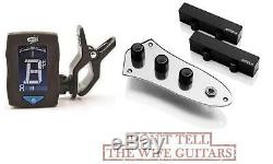 Emg Jx System Black Active Solderless Jazz Bass Pickup Set J-x (dunlop Tuner)