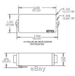 Emg P5 Bass White 5 String Active Replacement P Bass Pickup (free Guitar Tuner)