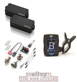 Emg Px Black Active P Bass Precision Replacement Pickup Pots & Wiring (tuner)