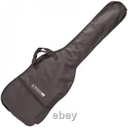 Encore E4 Bass Guitar Bundle Left Hand Black