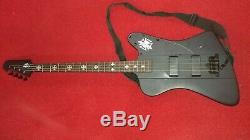 Epiphone Handcrafted Black Bird Bass Guitar & Epiphone Hard Case Cable & Tuner