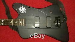 Epiphone Handcrafted Black Bird Bass Guitar & Epiphone Hard Case Cable & Tuner