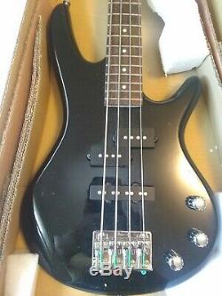 Excellent! Ibanez Gio Mikro Short Scale Bass, 2 sets strings, strap, tuner, bag