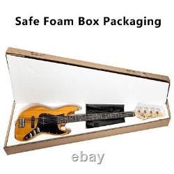 FAST, FREE SHIPPING? Acoustic-Electric Bass Guitar +Soft Case/Gig Bag