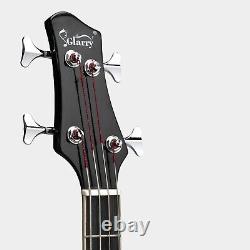 FAST, FREE SHIPPING? Acoustic-Electric Bass Guitar +Soft Case/Gig Bag +More