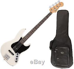 FENDER DLX ACTIVE J BASS GUITAR RW OWT with Stand and Tuner