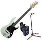 FENDER DLX ACTIVE P BASS GUITAR SPEC RW SFP with Stand and Tuner