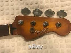 FENDER MEXICO(MIM) VINTAGE 1996 Relic PRECISION P-BASS GUITAR NECK, + Orig TUNERS