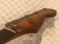 FENDER MEXICO(MIM) VINTAGE 1996 Relic PRECISION P-BASS GUITAR NECK, + Orig TUNERS