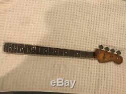 FENDER MEXICO(MIM) VINTAGE 1996 Relic PRECISION P-BASS GUITAR NECK, + Orig TUNERS