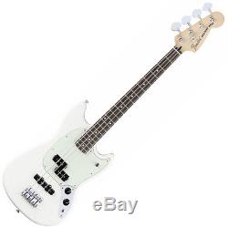 FENDER MUSTANG BASS PJ OWT with Stand and Tuner