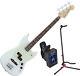 FENDER MUSTANG BASS PJ SBL with Stand and Tuner